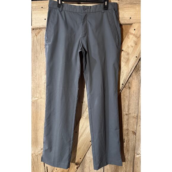 Nike Golf Tour Performance Dri Fit Flat Front Golf Pants Size 32 x 32 Gray - Picture 1 of 11
